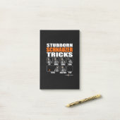 Stubborn Schnauzer Tricks Funny Schnauzer Gift Post-it® Notes (Op bureau)