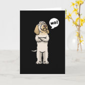 Stubborn Spinone Italiano Dog Kaart (Gele Bloem)