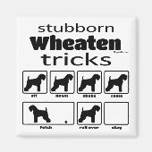 Stubborn Wheaten Tricks Magneet (Voorkant)