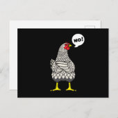 Stubborn Wyandotte Chicken Briefkaart (Voorkant / Achterkant)