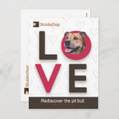 StubbyDog Valentijn #1 Feestdagenkaart (Voorkant / Achterkant)