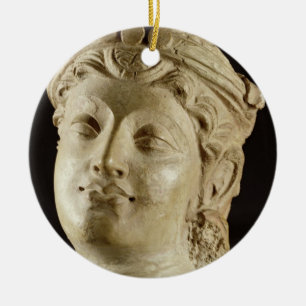 Stucco head, Gandhara, 4e eeuw AD Keramisch Ornament