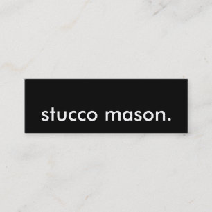 stucco mason. mini visitekaartje