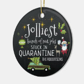 Stuck in Quarantine | Funny 2020 Herdenking Keramisch Ornament (Links)