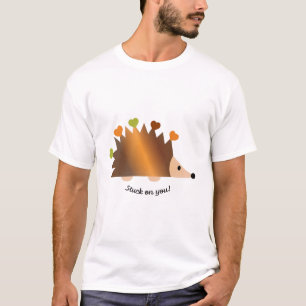 Stuck op je egel en hart t-shirt