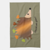 Stuck op je egel en hart theedoek (Verticaal)