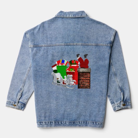Stuck Santa Unisex Denim Jacket (Achterkant)