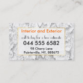 Stucwerk Schilderdienst Kleurrijk Budget Waarde Ni Visitekaartje (Achterkant)