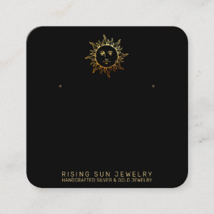 *~* Stud EARRING DISPLAY QR Social Media Sun Vierkante Visitekaartje