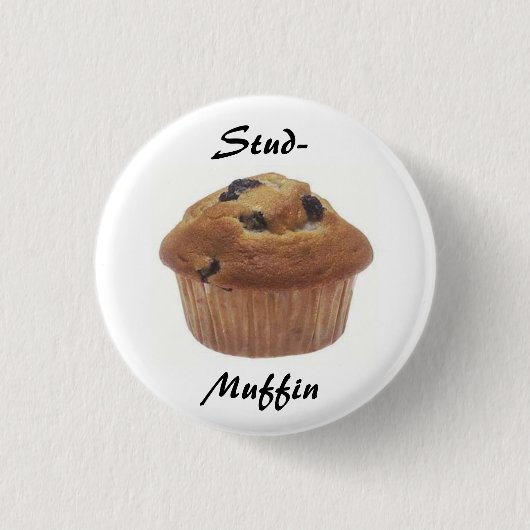 Stud-Muffin badge Ronde Button 3,2 Cm (Voorkant)