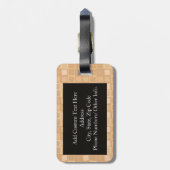 Stud Muffin Bagagelabel (Achterkant verticaal)