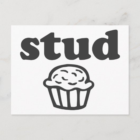 Stud Muffin Briefkaart (Voorkant)