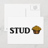 Stud muffin briefkaart (Voorkant / Achterkant)