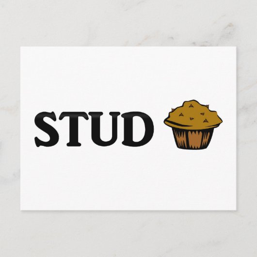 Stud muffin briefkaart (Voorkant)