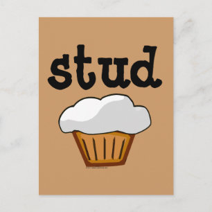 Stud Muffin, Cute Funny Bked Good Briefkaart