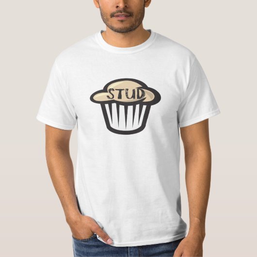 Stud Muffin - Funny Mannen T Shirt (Voorkant)