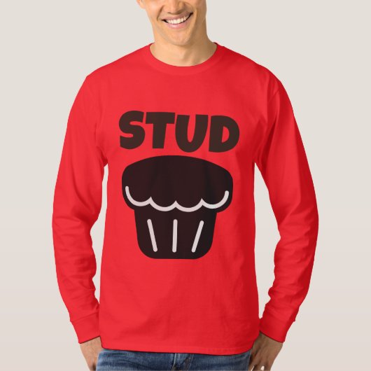 STUD MUFFIN FUNNY MENS T-SHIRTS (Devant)