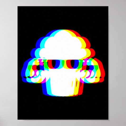 Stud Muffin Funny Muffin Varwave Edm Cyber Glitch  Poster (Voorkant)