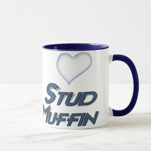 Stud Muffin Humor Mok (Rechts)