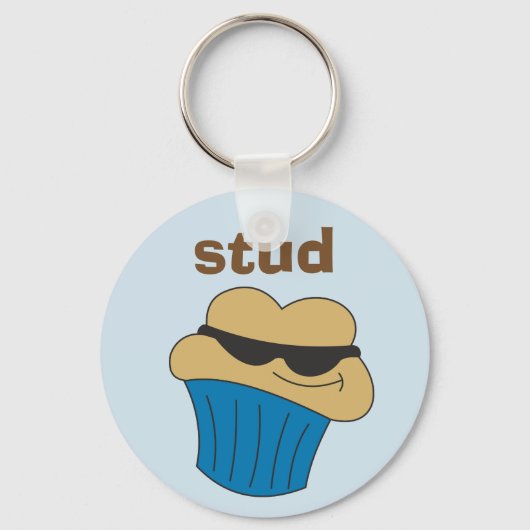 Stud Muffin Humorous Key Ring for Him Sleutelhanger (Voorkant)