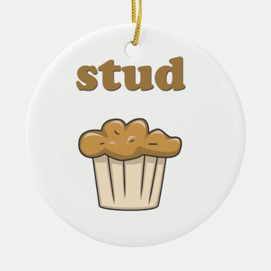stud muffin keramisch ornament (Voorkant)