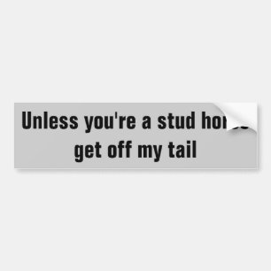 Stud Paard trailer Bumpersticker