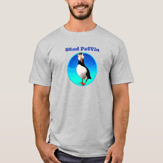 Stud Puffin ll - Mannen Basic T-shirt (Voorkant)