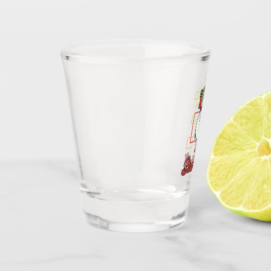 Stud Puffin Zee Bird Illustration Shot Glas (Links)