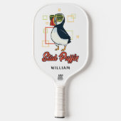 Stud Puffin Zee Bird Schattigee Gag Gepersonalisee Pickleball Paddle (Achterkant)