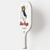 Stud Puffin Zee Bird Schattigee Gag Gepersonalisee Pickleball Paddle (Links)