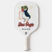 Stud Puffin Zee Bird Schattigee Gag Gepersonalisee Pickleball Paddle (Voorkant)
