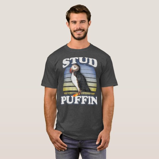 Stud    PuffinStud Muffin Pajamas  Retro T-shirt (Voorkant volledig)