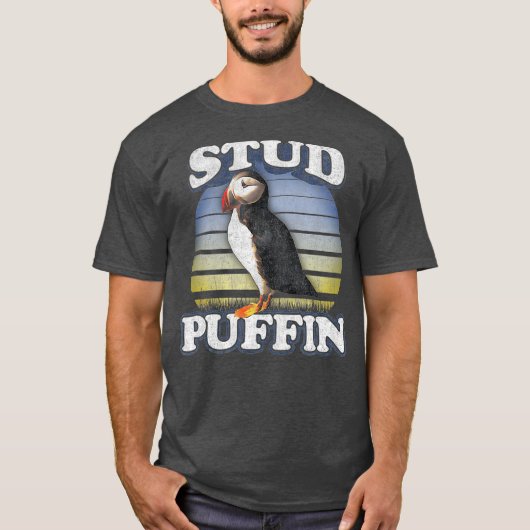 Stud    PuffinStud Muffin Pajamas  Retro T-shirt (Voorkant)
