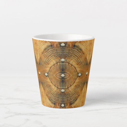 Studded Floor Pattern in Golden Browns Latte Mok (Voorkant)