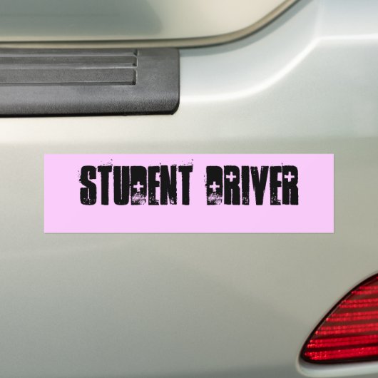 STUDENDRIVER BUMPERSTICKER (Op auto)