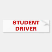 STUDENDRIVER BUMPERSTICKER (Voorkant)