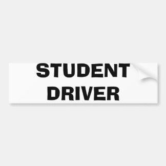 STUDENDRIVER BUMPERSTICKER