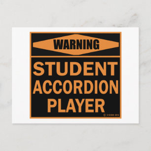 Student Accordion Player Briefkaart