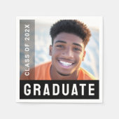 Student afstuderen afstuderen foto modern servet (Voorkant)