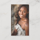 Student afstuderen netwerkfoto zwart visitekaartje (Voorkant)