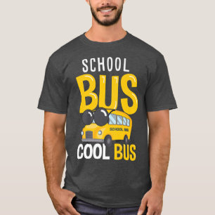 Student basisschool schoolbus - bus dri t-shirt