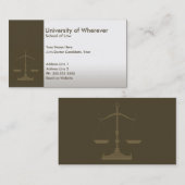 student beroepsrecht visitekaartje (Voorkant / Achterkant)