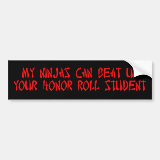 Student Bumpersticker (Voorkant)