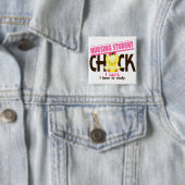 Student Chick 1 Vierkante Button 5,1 Cm (In situ)