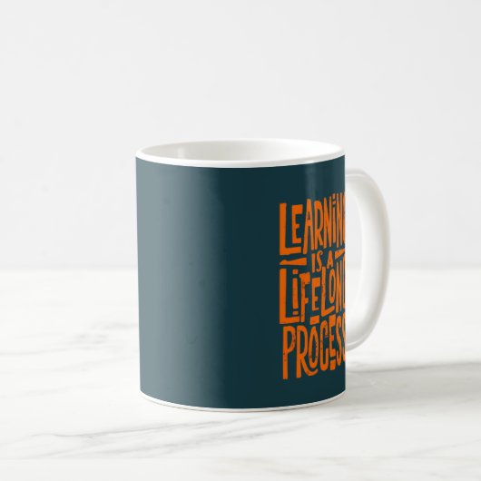 Student Coffee mok Learning is een levenslang proc (Voorkant rechts)