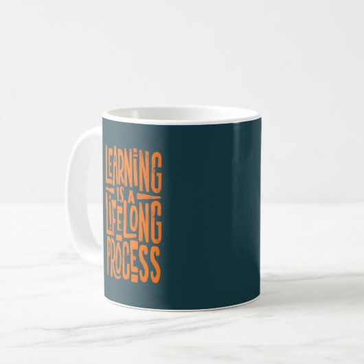 Student Coffee mok Learning is een levenslang proc (Voorkant links)