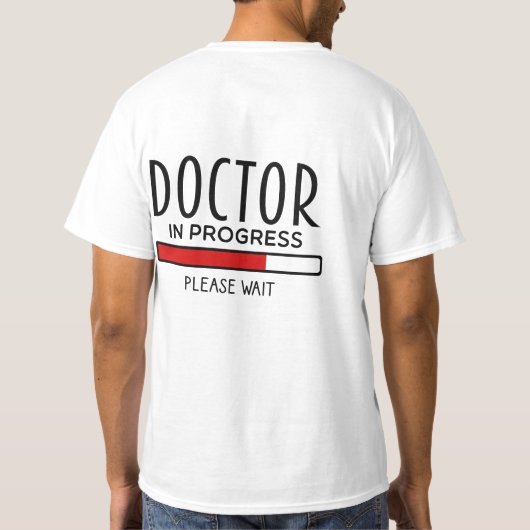 Student-docent van de universiteit in opleiding T- T-shirt (Achterkant)