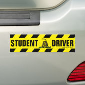 Student Driver Bumpersticker (Op auto)