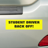 Student Driver Bumpersticker (Op auto)