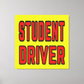 Student Driver Canvas Afdruk (Voorkant)